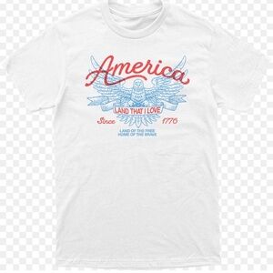 Patriotic White Graphic Tee- turning point USA